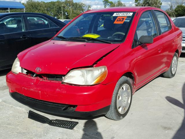 JTDBT123020256770 - 2002 TOYOTA ECHO RED photo 2