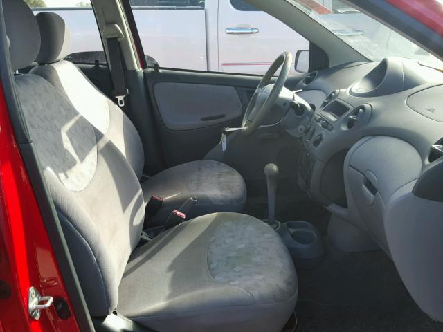 JTDBT123020256770 - 2002 TOYOTA ECHO RED photo 5