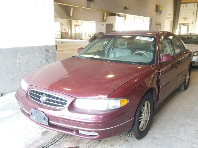 2G4WB55K6Y1230391 - 2000 BUICK REGAL LS BURGUNDY photo 2