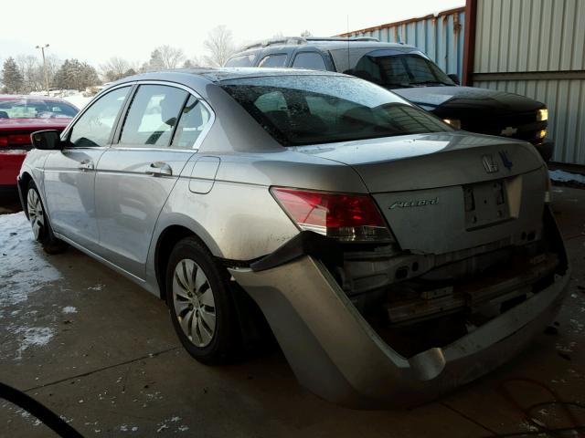 1HGCP26358A040460 - 2008 HONDA ACCORD LX SILVER photo 3