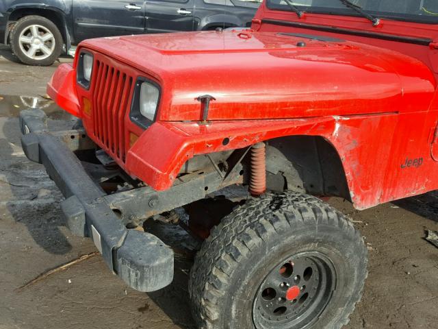 1J4FY19P2PP252336 - 1993 JEEP WRANGLER / RED photo 9