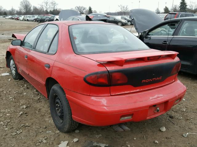 1G2JB5240W7522949 - 1998 PONTIAC SUNFIRE SE RED photo 3