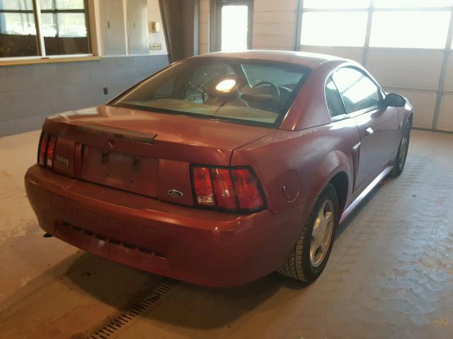 1FAFP40644F210529 - 2004 FORD MUSTANG RED photo 4