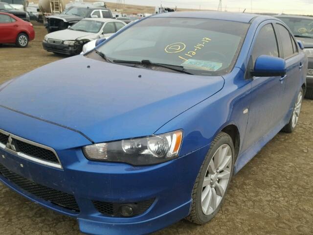 JA32U8FW3BU034080 - 2011 MITSUBISHI LANCER GTS BLUE photo 2