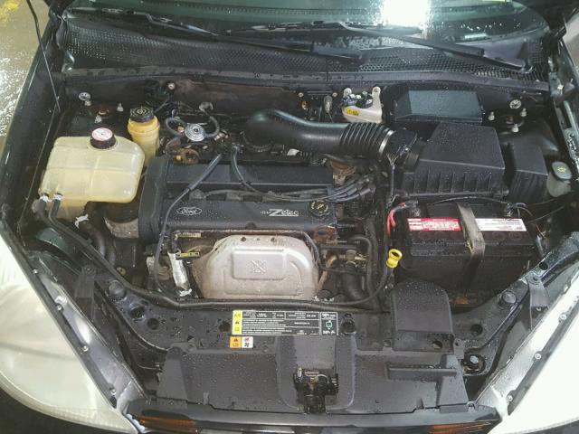 1FAFP3436YW423904 - 2000 FORD FOCUS SE BLACK photo 7