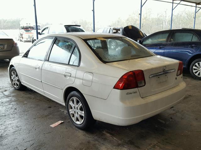 1HGES267X3L030241 - 2003 HONDA CIVIC EX თეთრი ფოტო 3