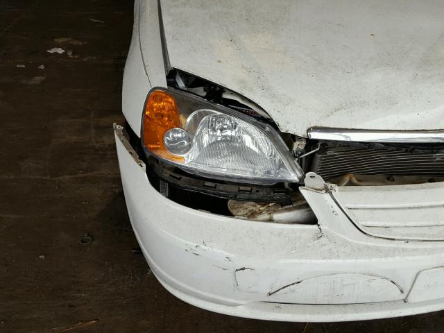 1HGES267X3L030241 - 2003 HONDA CIVIC EX თეთრი ფოტო 9