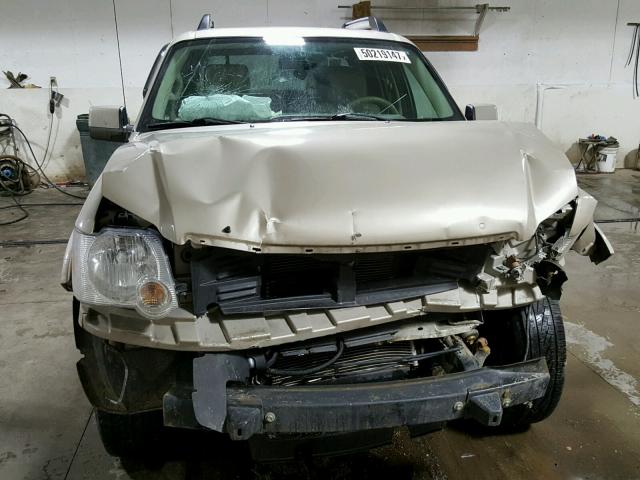 1FMEU53847UB11903 - 2007 FORD EXPLORER S TAN photo 9
