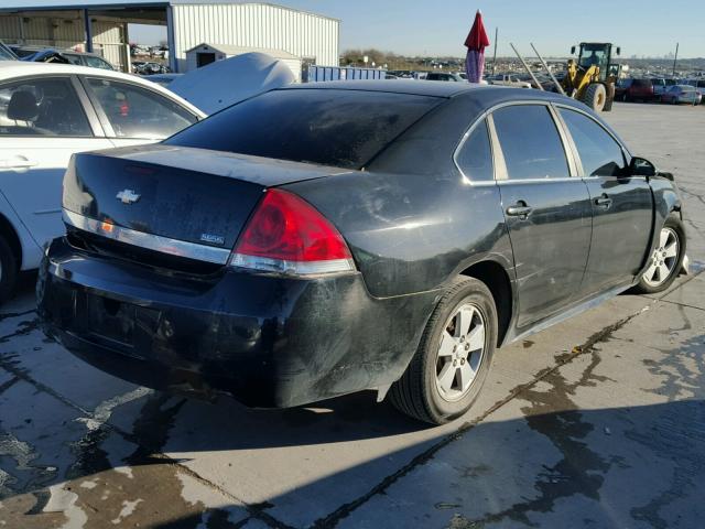 2G1WT57K091259796 - 2009 CHEVROLET IMPALA 1LT BLACK photo 4