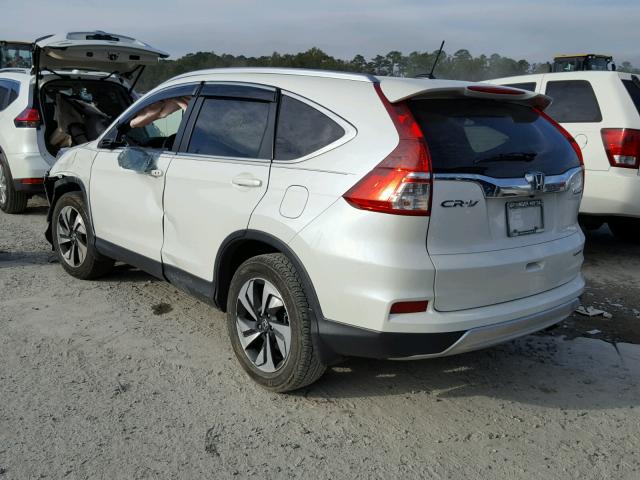 5J6RM4H93FL081342 - 2015 HONDA CR-V TOURI WHITE photo 3