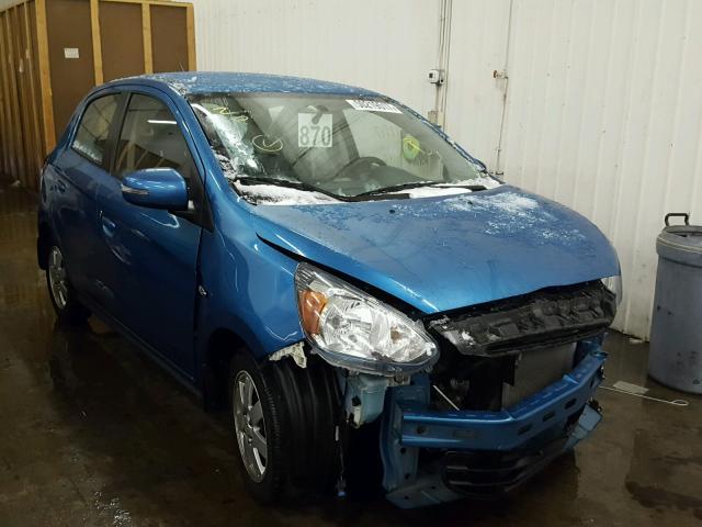 ML32A4HJ7FH038669 - 2015 MITSUBISHI MIRAGE ES BLUE photo 1