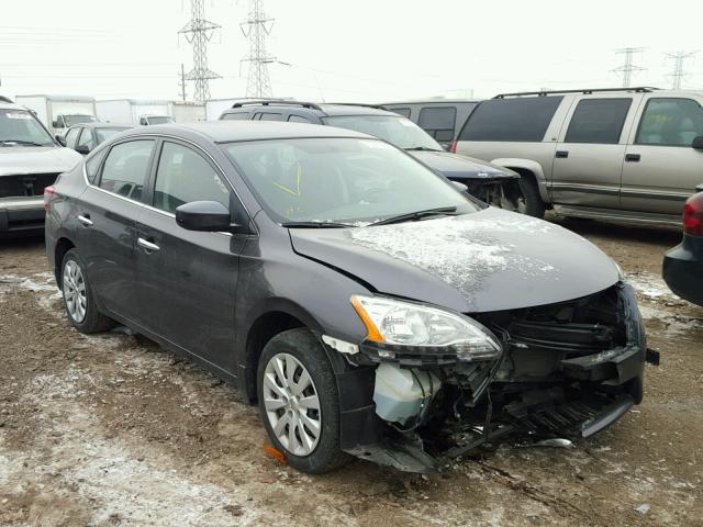 3N1AB7APXFY273743 - 2015 NISSAN SENTRA S GRAY photo 1