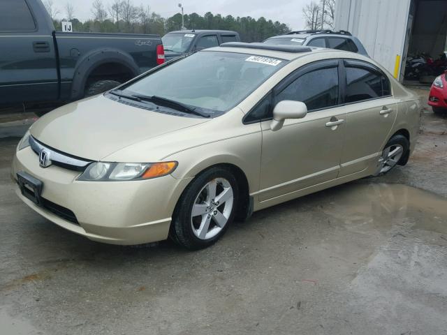 1HGFA16807L115587 - 2007 HONDA CIVIC EX GOLD photo 2