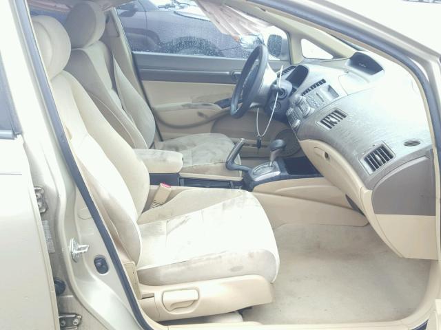 1HGFA16807L115587 - 2007 HONDA CIVIC EX 金色 照片 5