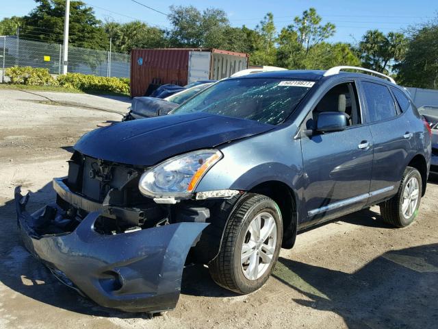 JN8AS5MT6DW537706 - 2013 NISSAN ROGUE S BLUE photo 2