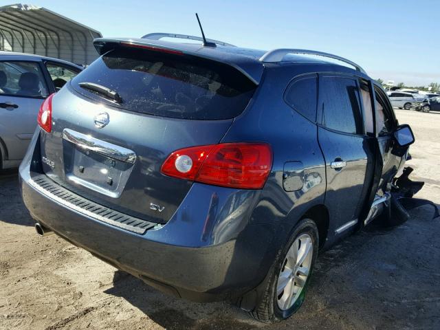 JN8AS5MT6DW537706 - 2013 NISSAN ROGUE S BLUE photo 4