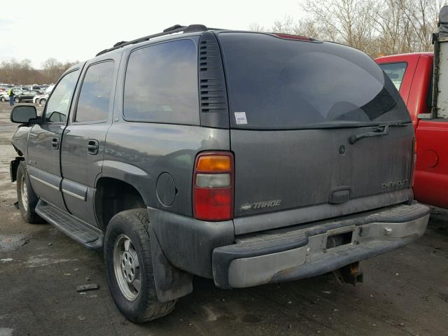 1GNEK13T21R130958 - 2001 CHEVROLET TAHOE K150 GRAY photo 3