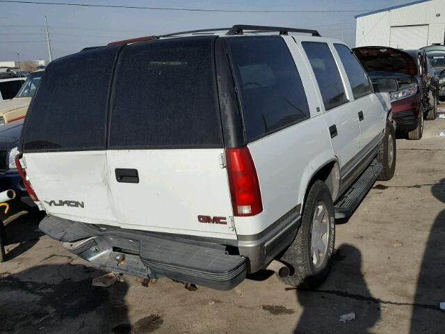 1GKEK13R1WJ710869 - 1998 GMC YUKON WHITE photo 4