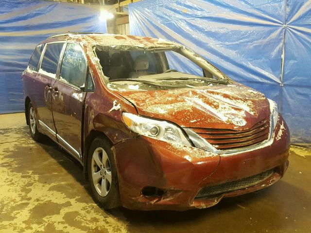 5TDKK3DC7FS671695 - 2015 TOYOTA SIENNA LE RED photo 1