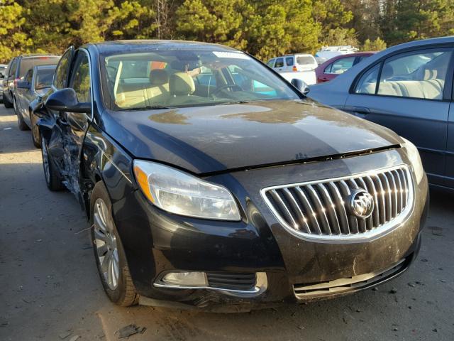 W04GP5EC8B1093447 - 2011 BUICK REGAL CXL BLACK photo 1