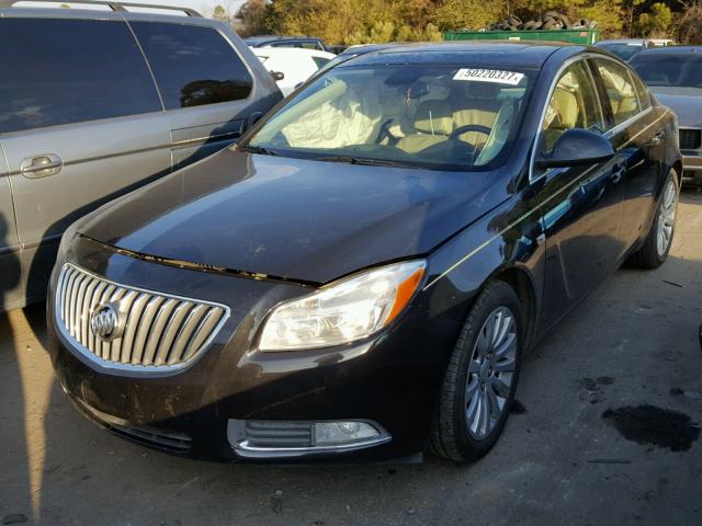 W04GP5EC8B1093447 - 2011 BUICK REGAL CXL BLACK photo 2