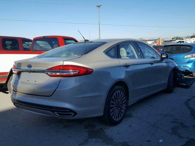 3FA6P0H97HR363809 - 2017 FORD FUSION SE GOLD photo 4