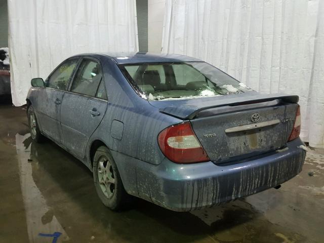 4T1BE32K14U863345 - 2004 TOYOTA CAMRY LE BLUE photo 3