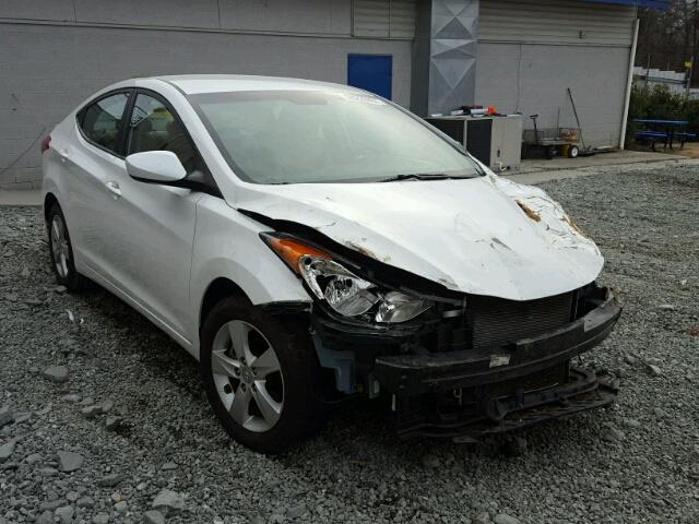 5NPDH4AE7CH089326 - 2012 HYUNDAI ELANTRA GL WHITE photo 1