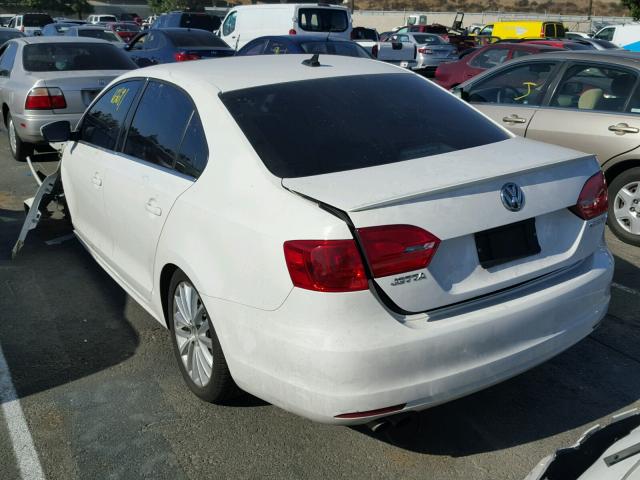 3VWLX7AJ5CM347721 - 2012 VOLKSWAGEN JETTA SEL WHITE photo 3