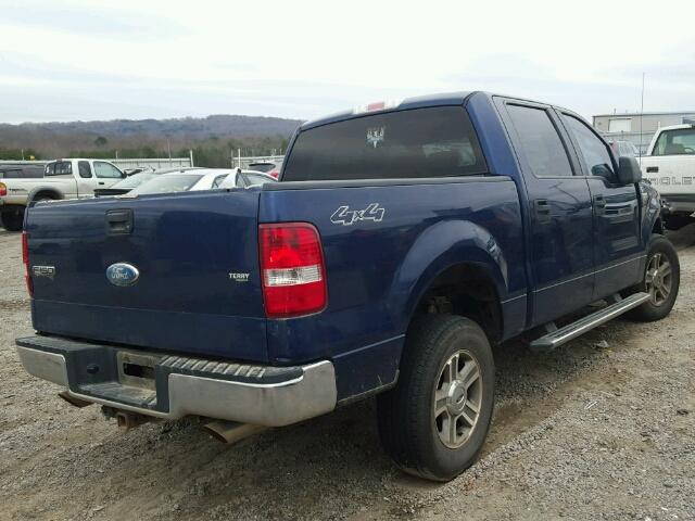 1FTPW14V57FA13309 - 2007 FORD F150 SUPER BLUE photo 4