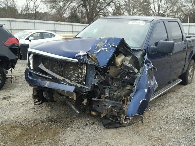 1FTPW14V57FA13309 - 2007 FORD F150 SUPER BLUE photo 9