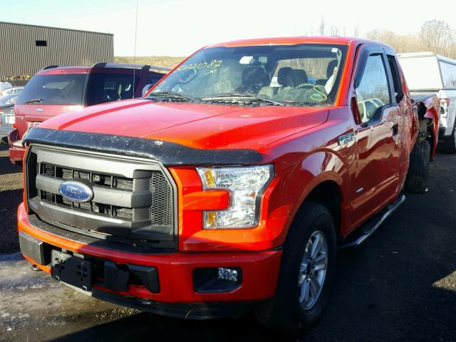 1FTEX1EP4FKD86142 - 2015 FORD F150 SUPER RED photo 2