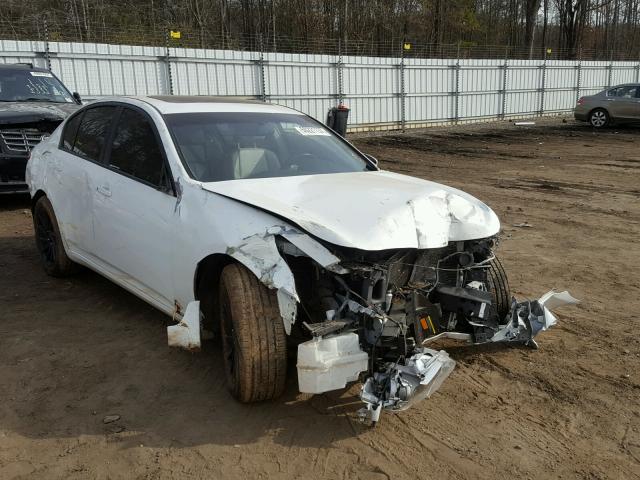 JNKCV61E89M306685 - 2009 INFINITI G37 BASE WHITE photo 1