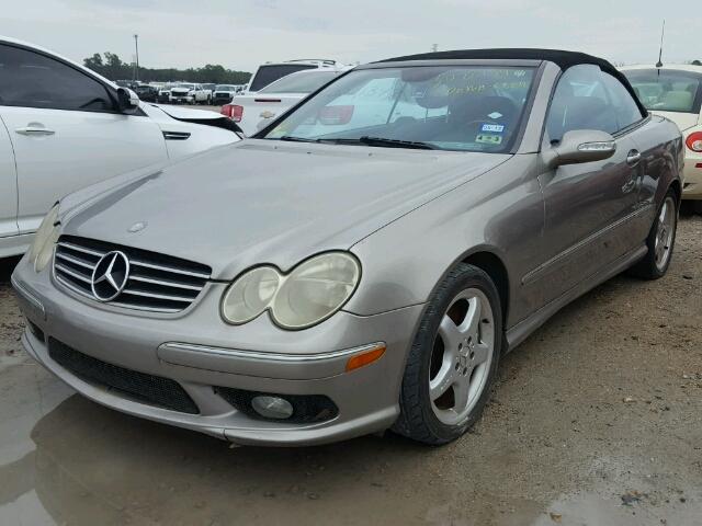 WDBTK75G14T030939 - 2004 MERCEDES-BENZ CLK 500 SILVER photo 2