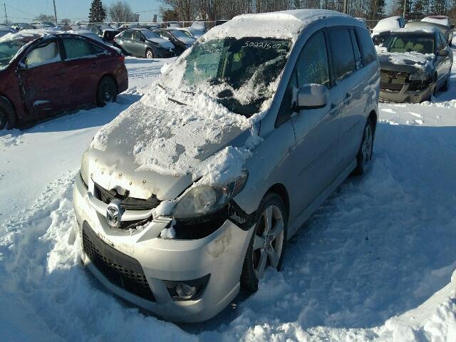 JM1CR293890331837 - 2009 MAZDA 5 SILVER photo 2