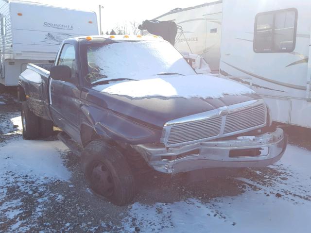 3B7MF36W4YM218125 - 2000 DODGE RAM 3500 BLUE photo 1