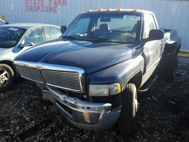 3B7MF36W4YM218125 - 2000 DODGE RAM 3500 BLUE photo 2