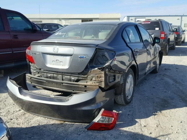 2HGFB2F69CH325288 - 2012 HONDA CIVIC HF GRAY photo 4