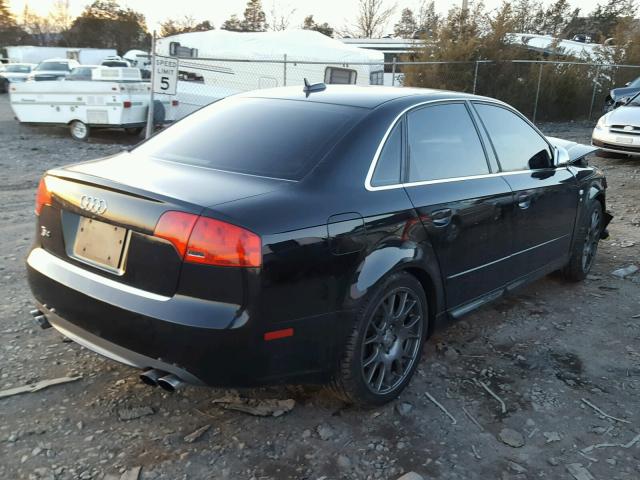 WAUGL78E36A190455 - 2006 AUDI S4 QUATTRO BLACK photo 4