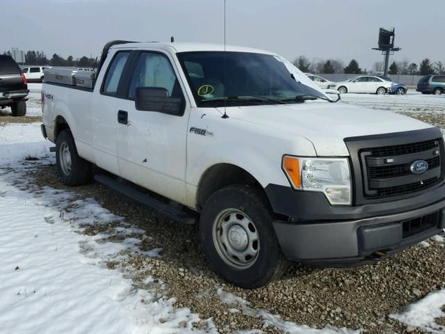 1FTFX1EFXEKE59248 - 2014 FORD F150 SUPER WHITE photo 1