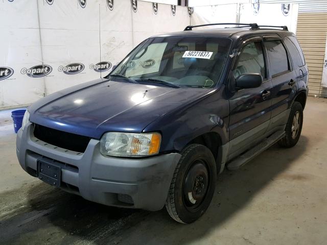 1FMYU01B02KA69538 - 2002 FORD ESCAPE XLS BLUE photo 2