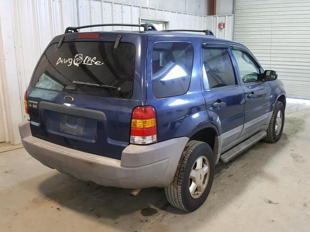 1FMYU01B02KA69538 - 2002 FORD ESCAPE XLS BLUE photo 4