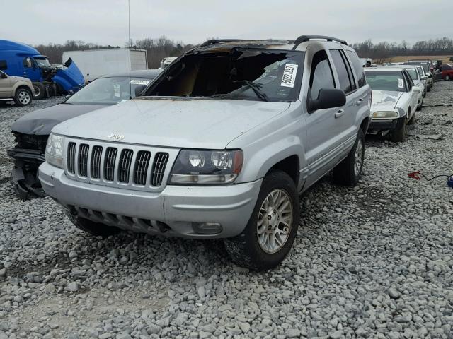 1J8GW58N82C305976 - 2002 JEEP GRAND CHER GRAY photo 2