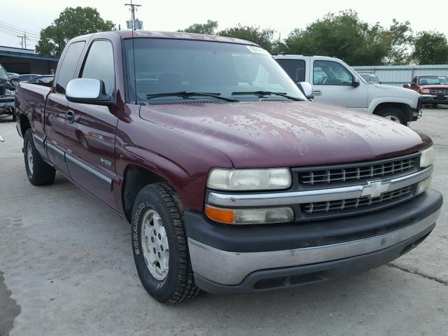 2GCEC19T221187233 - 2002 CHEVROLET SILVERADO MAROON photo 1