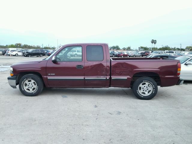 2GCEC19T221187233 - 2002 CHEVROLET SILVERADO MAROON photo 9