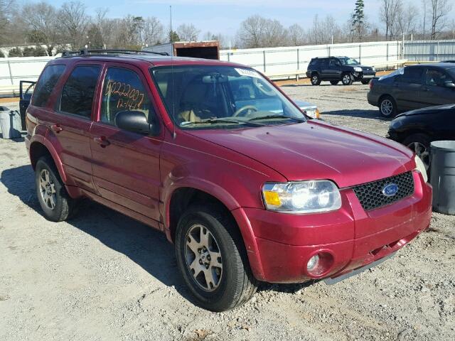 1FMYU04145KA45590 - 2005 FORD ESCAPE LIM MAROON photo 1