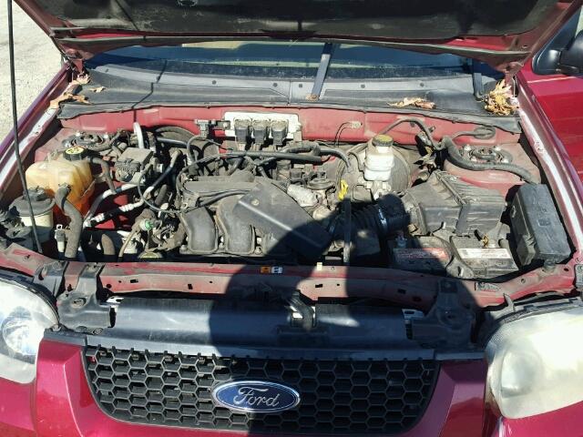 1FMYU04145KA45590 - 2005 FORD ESCAPE LIM MAROON photo 7