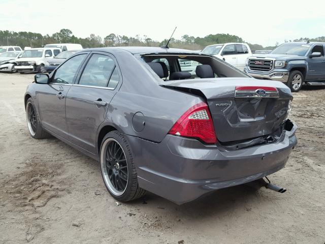 3FAHP0JA9CR233004 - 2012 FORD FUSION SEL GRAY photo 3