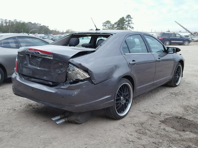 3FAHP0JA9CR233004 - 2012 FORD FUSION SEL GRAY photo 4