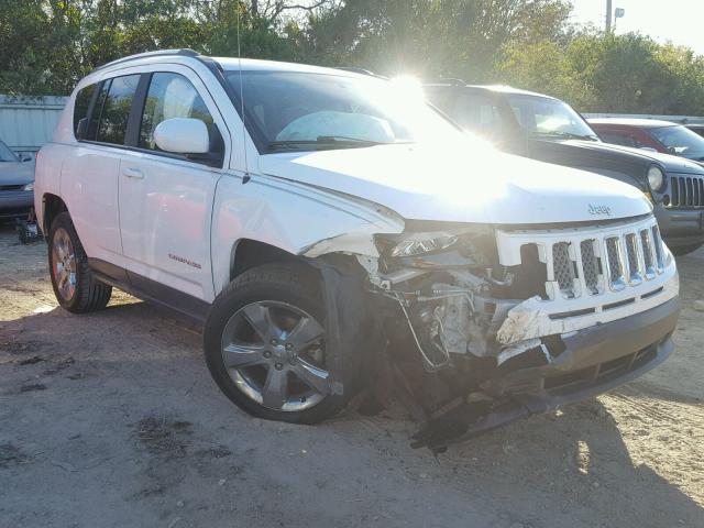 1C4NJCEB9ED703479 - 2014 JEEP COMPASS LA WHITE photo 1